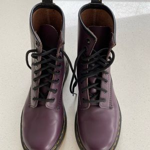 Purple Dr Martens .
